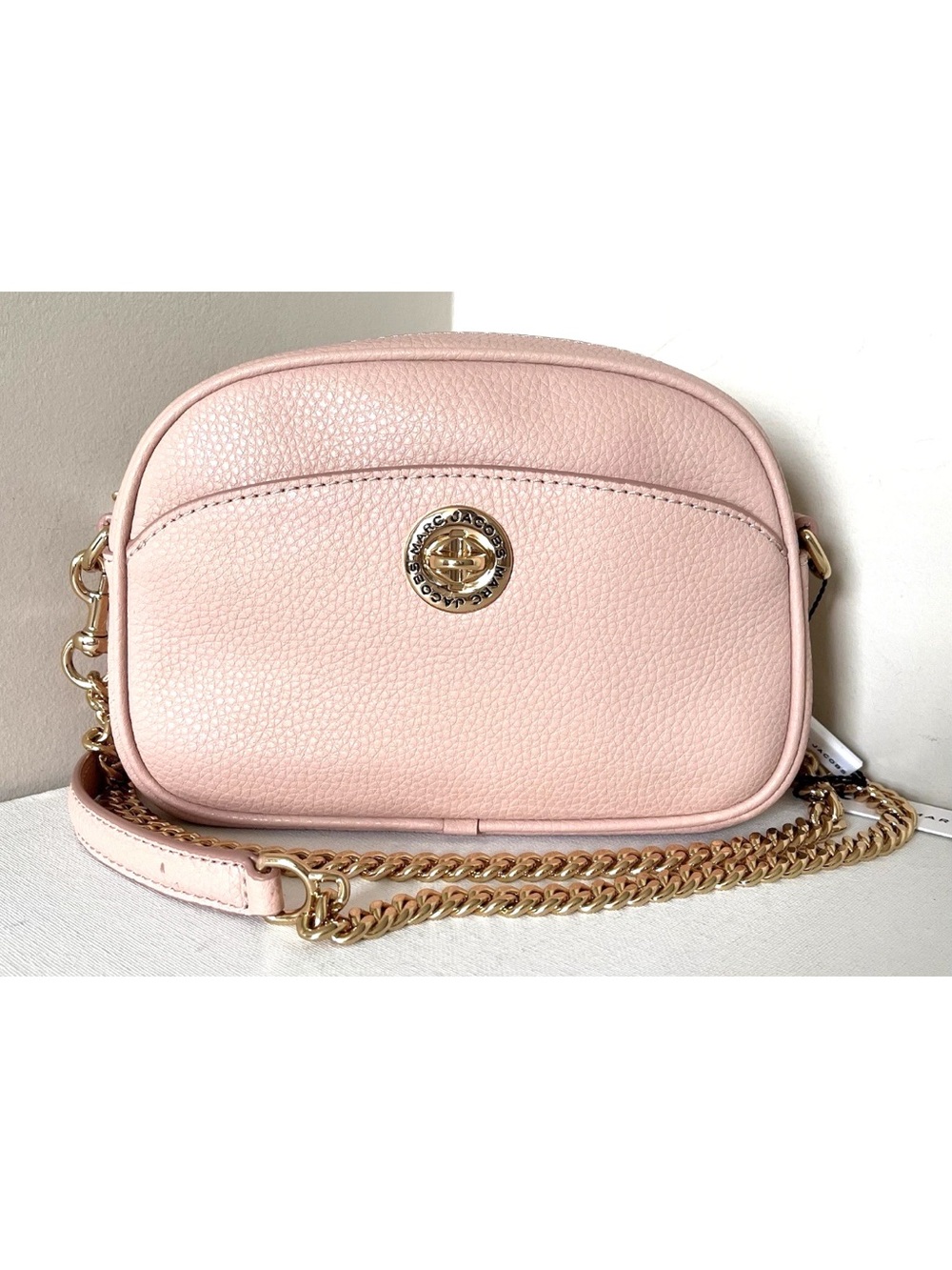 New Marc Jacobs Crossbody Camera Bag Pebble Leather Rose